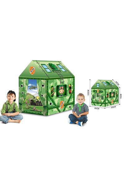 None Children Tent Military  House With Gable 19-995-7070C