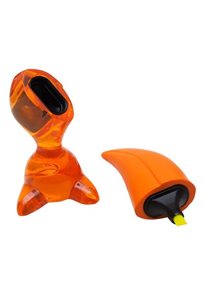 Koziol 5577509 Hugo Fosforlu Kalem Koyu Turuncu