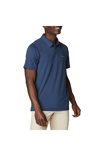 Columbia Ανδρικό T-shirt Tech Trail Polo Ao2933-465 Navy Blue