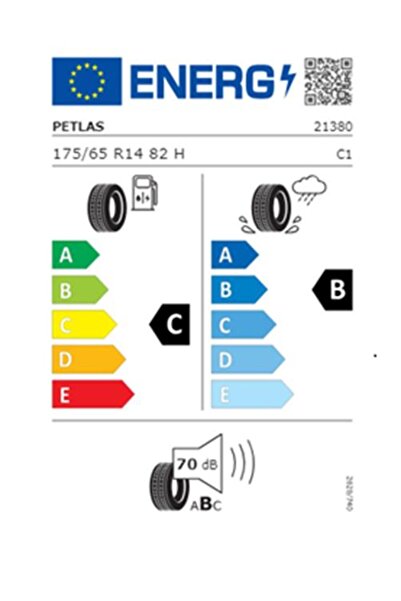 Petlas 175/65 R14 TL 82H IMPERIUM PT515 (Yaz Lastiği (Üretim Tarihi:2025)