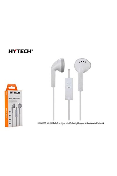 Hytech Hy-xk03 Mobil Telefon Uyumlu Kulak Içi Beyaz Mikrofonlu Kulaklık