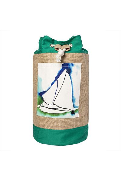 ANEMOSS Jutová taška Green Sail