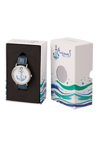 ANEMOSS Çapa Deri Kayışlı Erkek Kol Saati