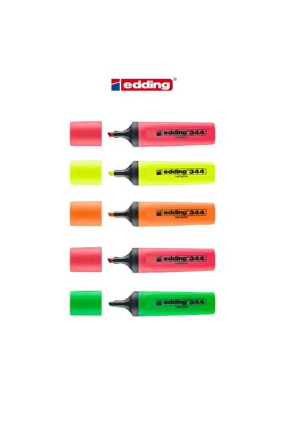 Edding Highlighter Mixed Color 5 Pack 344