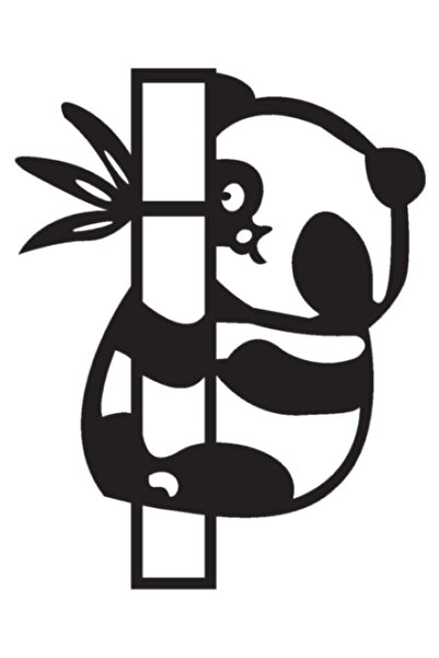 BİLGİMOLA Panda and Bamboo Sticker 20 X 26 cm