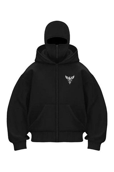 PENTHİLUS Oversize Hooded Mask Sweatshirt Hoodie