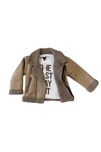 Rhythm Clothing Canözkids Inner Surface Plush Suede Coat, 3-Piece Casual Boys' Bottom-Top Suit