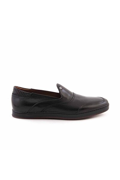 Mocassini Gold Men's Genuine Leather Black Casual Shoes