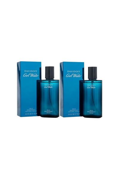 Davidoff Pack Of 2 Cool Water EDT 75x2ml