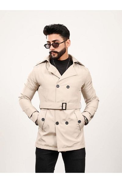 BYBEYEMS GİYİM Men's Coat Trench Coat