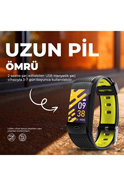 Moodix We23k10b Akıllı Bileklik Siyah-sarı