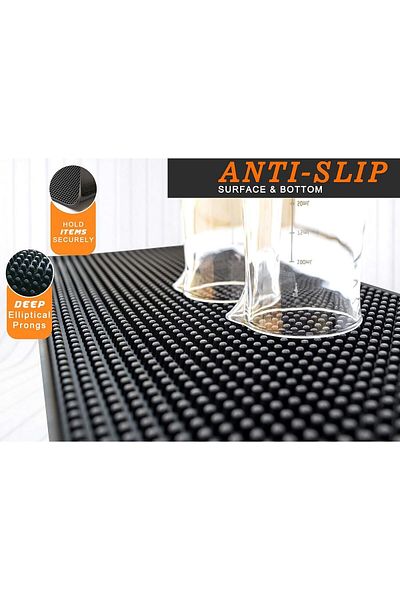 MIBRU COFFEE RUBBER SERVICE MAT 40*20 BLACK MIBRU