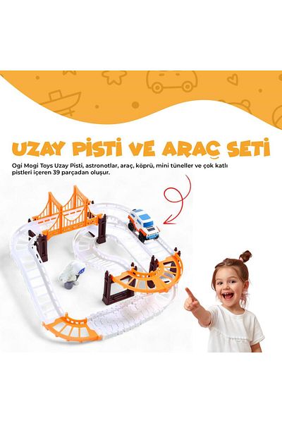 Ogi Mogi Toys Space Track und Fahrzeugset