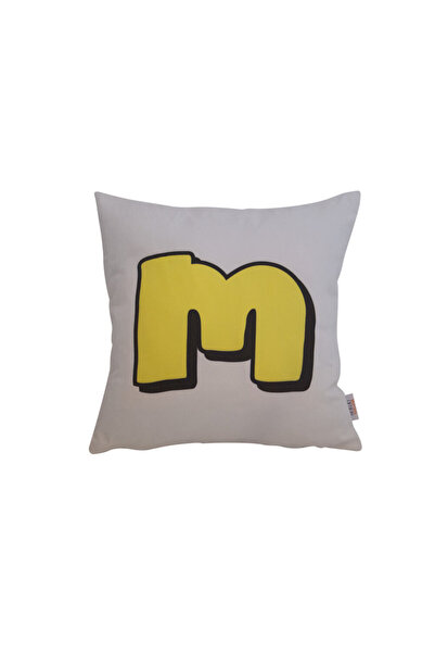 Biggdesign Home Yellow White 4-Piece Pillow Case