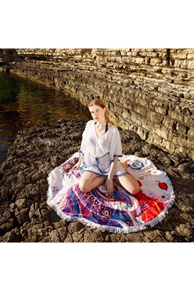 Biggdesign Rundes Strandtuch „Love“