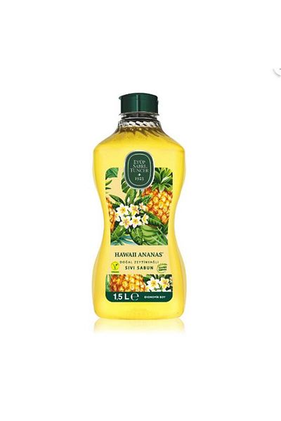 Eyüp Sabri Tuncer 1.5Lt Hawaiian Pineapple Natural Olive Oil Liquid Soap Pet Bottle