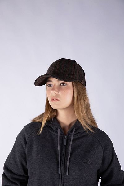 Nordbron Unisex Brown Striped Anti-Sweat Wool Cap Basic Winter Cap with Adjustable Logo on the Back Casto