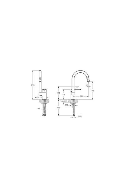 Artema A42155 Artema Fold S Sink Faucet