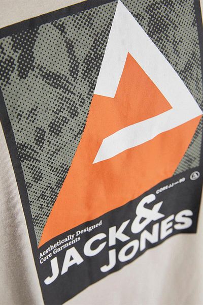 Jack & Jones 12256682   Ανδρικό πολύχρωμο μπλουζάκι με λαιμόκοψη Jcojj