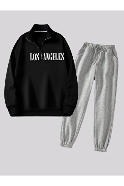 Revasser Unisex Women'S/Men's Losangeles Custom Printed Color Zip-Up Stand Co...