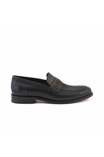 Mocassini Gold Men's Genuine Leather Black Classic Shoes