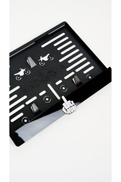 BnP LAZER El İşareti Pleksi Motor Plakalık