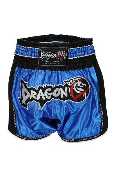 Dragondo Mt3075 Retro Neo Muaythai Σορτς Μπλε ρετρό Μουάι Ταϊλανδέζικο σορτς