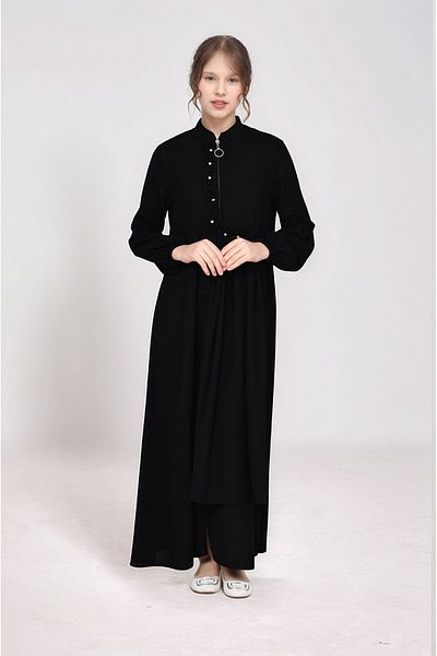 Dalikda Young Girl Long Hijab Ferace - Rochie elegantă și confortabilă pentru interior