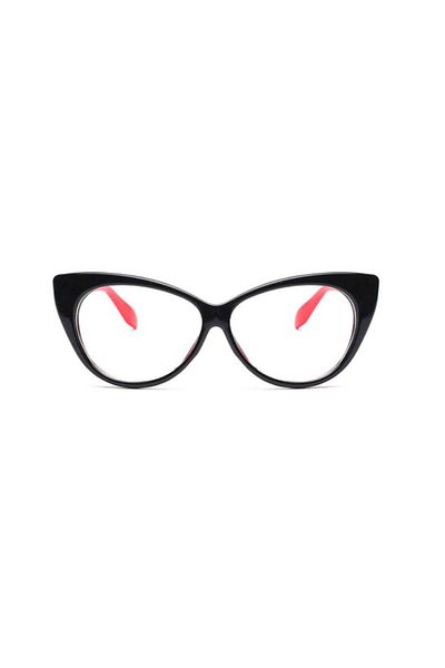 Toz Vintage Mad Transparent Red Vintage&retro Cat Sunglasses