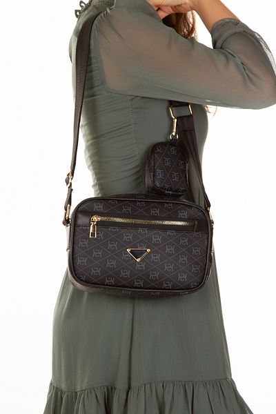 Newish Women's Patterned Crossbody Wallet Shoulder Bag (Monogram Farme)