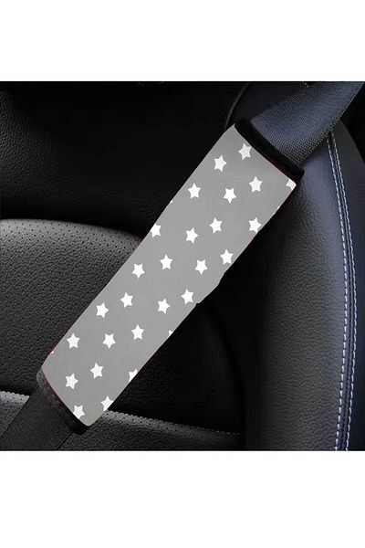 RevuBaby 25 cm Grey Starry Softener Car Seat Belt