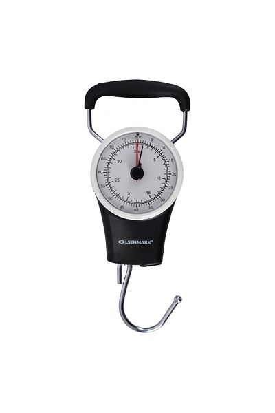 Olsenmark Mechanical Luggage Scale - Large Screen - Capacity 35Kg