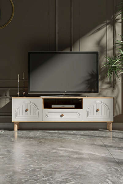 Platinreyon Bohem Tv Ünitesi 180 Cm Mdf D Kapak Çizgili