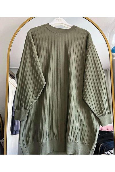 STİLZERAFET Cold Knitwear 90 cm Tunic - Soft and High Quality, Loose Sweater, Suitable for 38-48