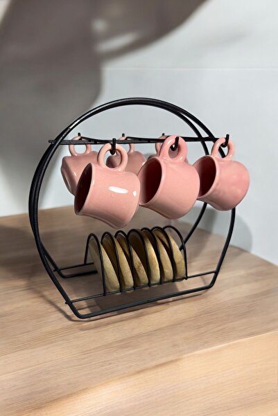 holy Metal Siyah Fincan Askılığı