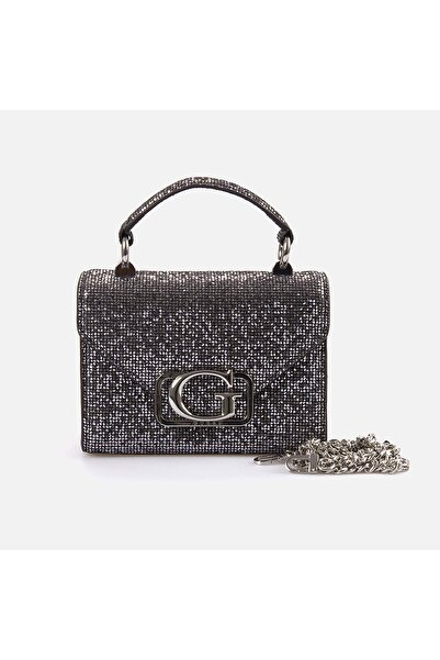 Guess Zalina Kadın El Çantası Gümüş Renk Zincirli 8x18x12 Boyutlarıyla Şık Tasarım HWEE9350780