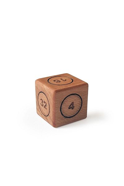 Shark Anatolia Wooden Vido Dice Doubling Cube 28x28mm