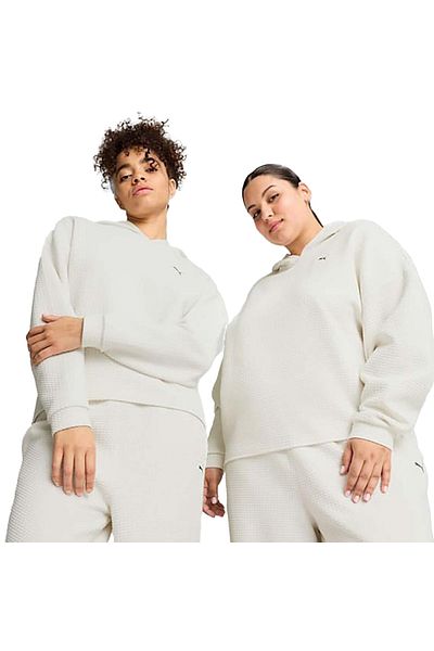 Puma Studio Textured Women's Gray Training Sweatshirt 52575605