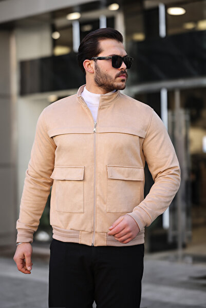 ixir Torba Cepli Nubuk Mevsimlik Erkek Mont & Ceket Camel