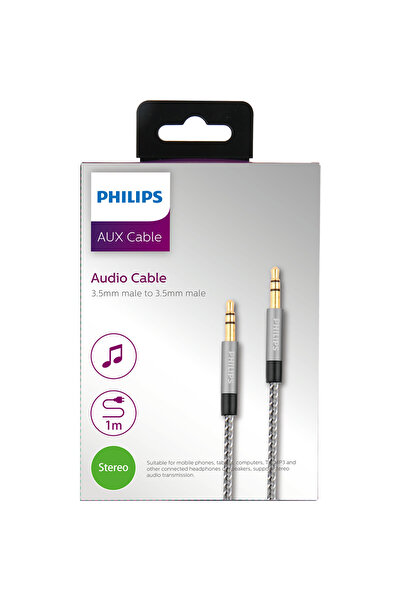 Philips Swr2114b Örgülü 3.5 Jack Aux Kablosu