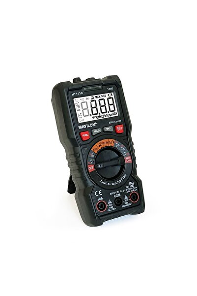 Mayilon Ht113c Dijital Profesyonel Multimetre Ekran Aydınlatmalı Auto Range 6...