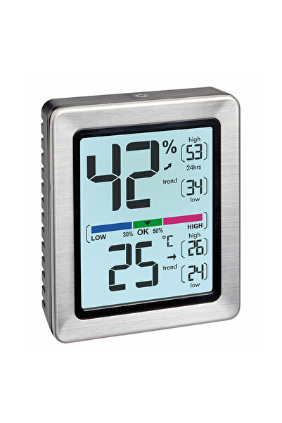 TFA Exacto Kalibre Edilebilir Mıknatıslı Sıcaklık Ve Nem Ölçer Ekran Aydınlat...