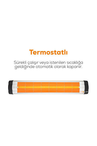 UFO Star 2900 Infrared Duvar Tipi Isıtıcı - Termostatlı