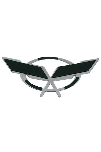Carub Car Sticker Chrome Pennant Model