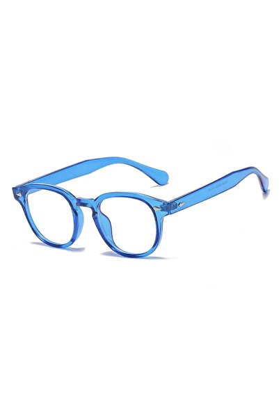 Toz Vintage Side Mavi Kemik Çerçeve Vintage Retro Unisex Gözlük