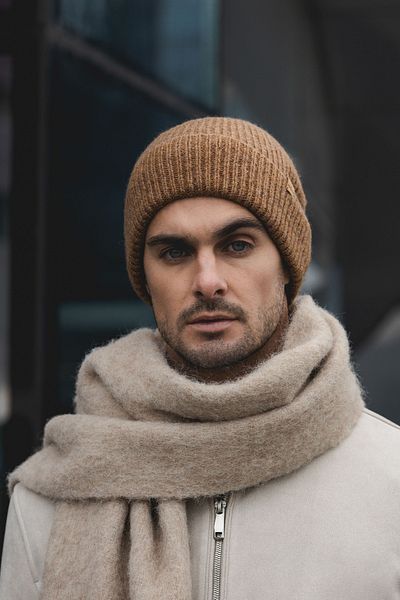 Nordbron Eșarfă simplă bej pentru femei, cu detaliu cu ciucuri, tricotaje texturate, moale, groase, lungi, iarnă, sezonier.