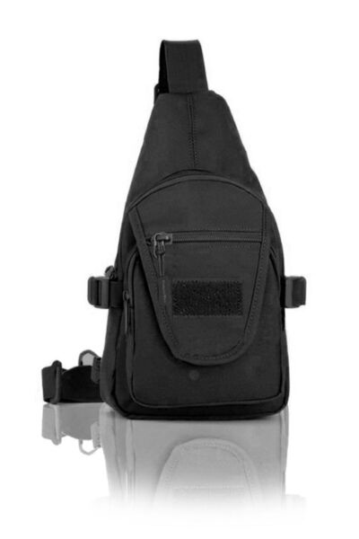 Protector Plus Geantă triunghiulară neagră cu un singur umăr