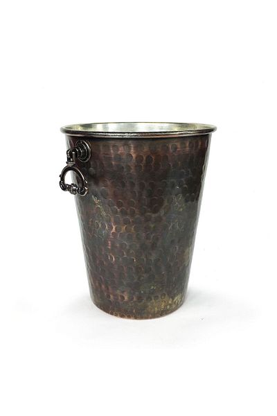 Shark Copper Ice Bucket with Anatolia Island Antique 15cm