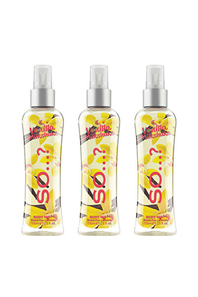 So Fragrance So…? Vanilla Milkshake Vücut Spreyi 3'lü Set