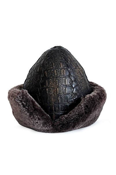 Shark Anatolia Ertugrul Gazi Genuine Leather Börk Hat Crocodile